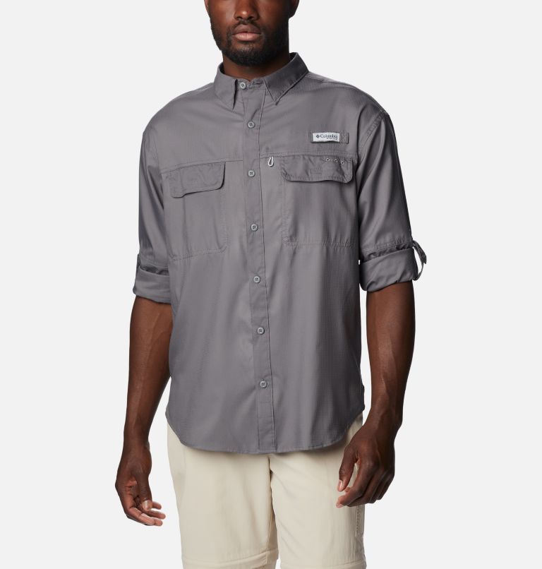 Chemise tissée à manches longues PFG Skiff Guide Homme, Color: City Grey, image 7