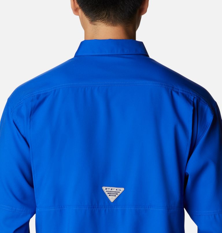 Chemise tissée à manches longues PFG Skiff Guide Homme, Color: Blue Macaw, image 5