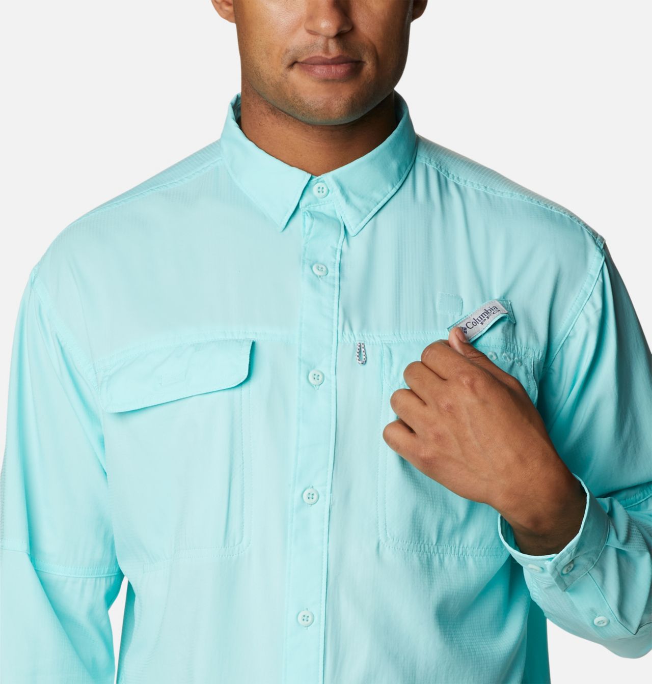 Men's PFG Skiff Guide™ Woven Long Sleeve Shirt 4