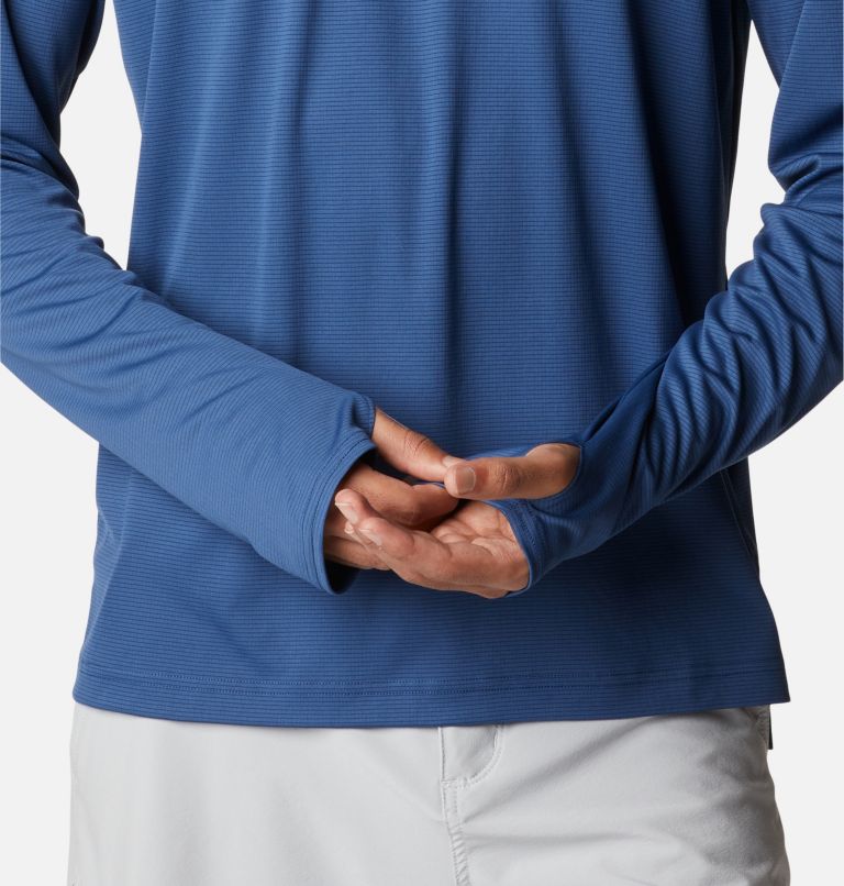 Men's PFG Skiff Guide Knit Long Sleeve Shirt, Color: Carbon
