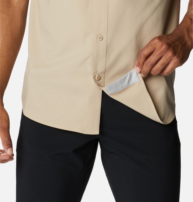 Chemise tissée à manches courtes Drift Guide Homme, Color: Ancient Fossil, image 6