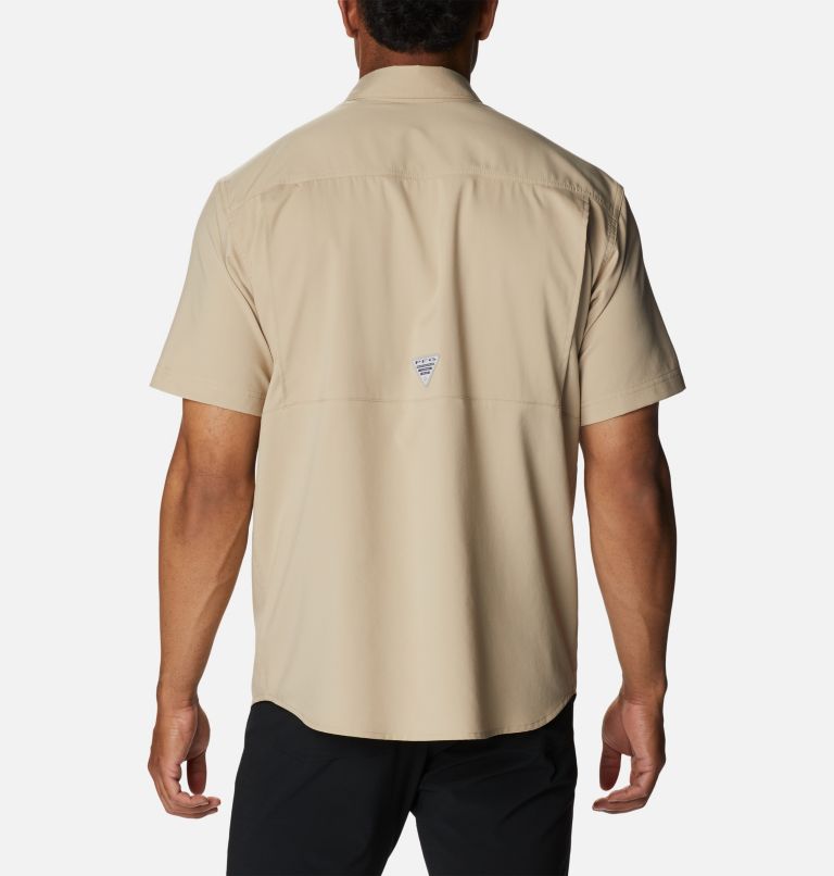 Chemise tissée à manches courtes Drift Guide Homme, Color: Ancient Fossil, image 2