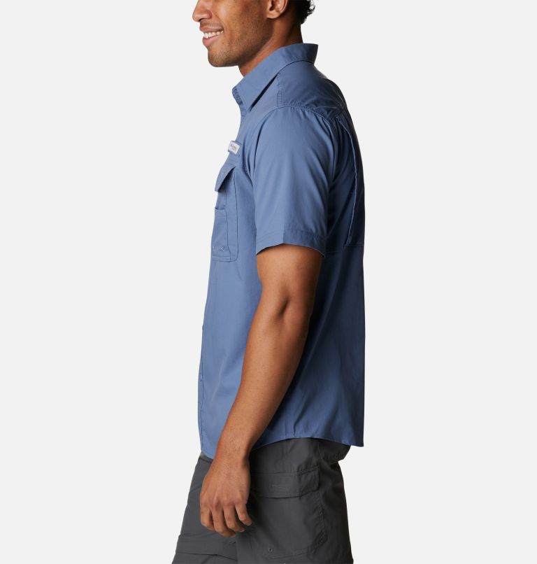 Chemise tissée à manches courtes Drift Guide Homme, Color: Bluestone, image 3