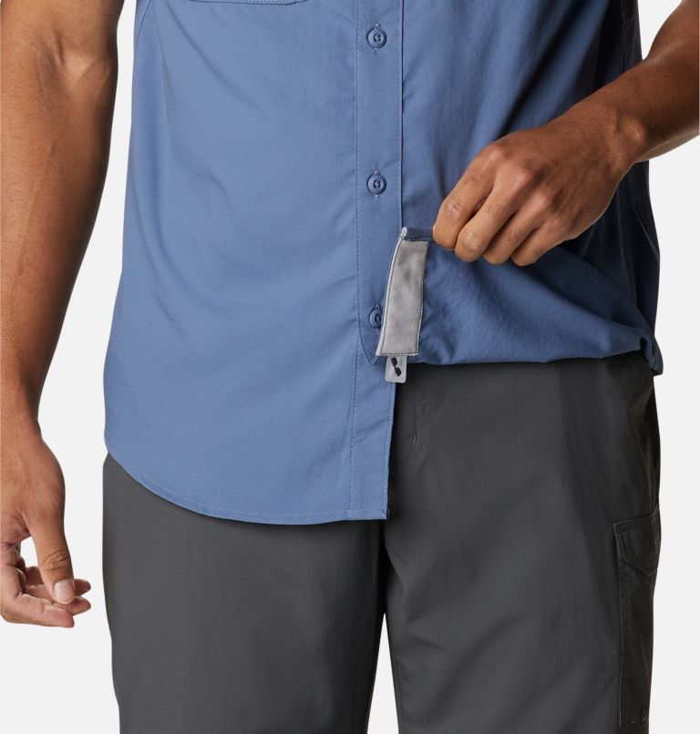 Thumbnail: Chemise tissée à manches courtes Drift Guide Homme, Color: Bluestone, image 6