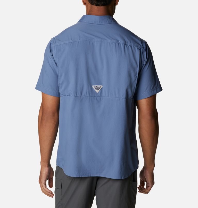 Chemise tissée à manches courtes Drift Guide Homme, Color: Bluestone, image 2