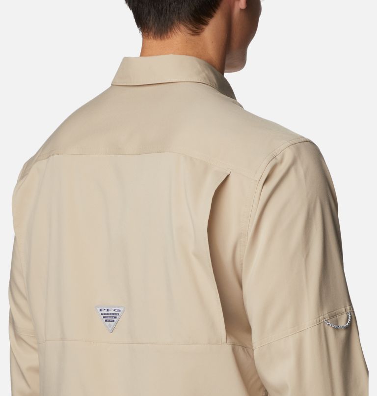 Chemise tissée à manches longues Drift Guide Homme, Color: Ancient Fossil, image 5