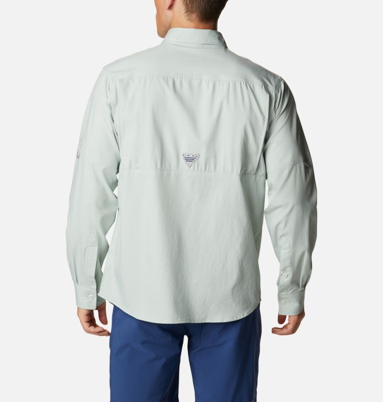 Men's PFG Drift Guide Woven Long Sleeve Shirt, Color: Cool Green, image 2