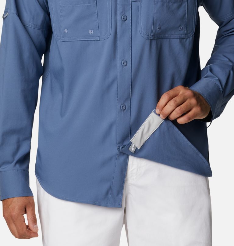 Chemise tissée à manches longues Drift Guide Homme, Color: Bluestone, image 6