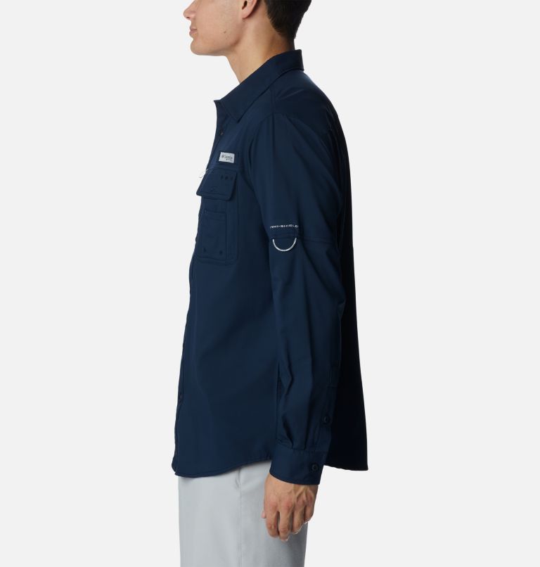 Chemise tissée à manches longues Drift Guide Homme, Color: Collegiate Navy, image 3