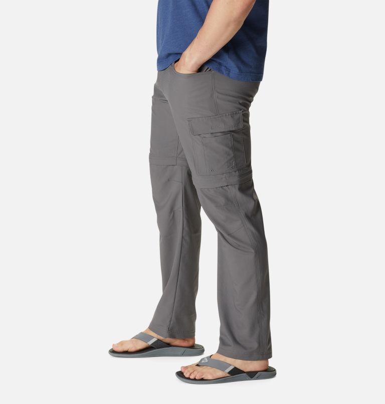 Men's PFG Drift Guide Convertible Pants, Color: City Grey, image 3