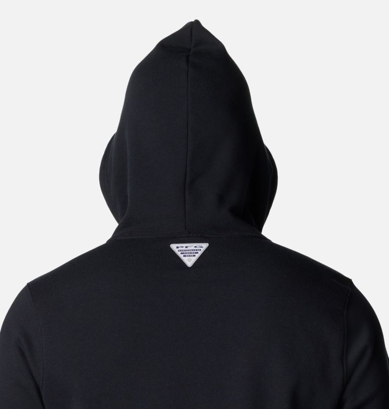 Men's PFG Triangle II Hoodie, Color: Black, Gulf Stream, image 5