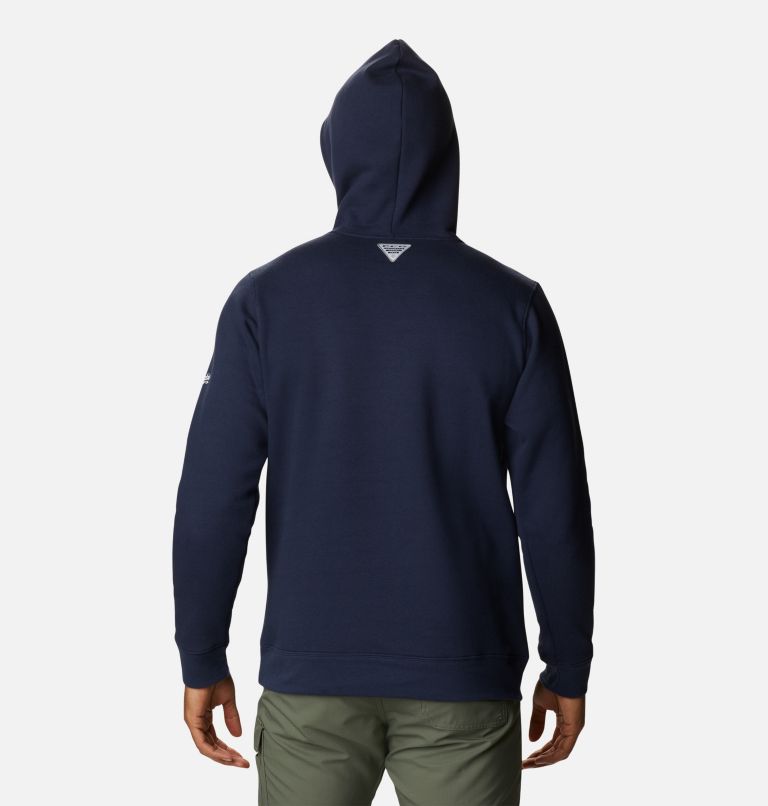Men's PFG Triangle II Hoodie - Tall, Color: Collegiate Navy, White, image 2