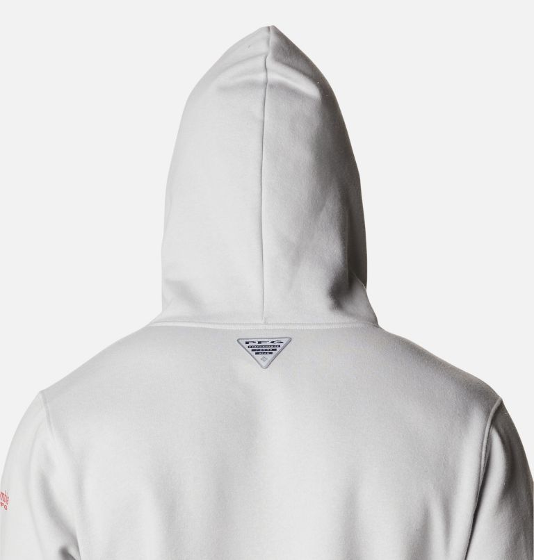 PFG Fish Flag II Hoodie | 020 | XXL, Color: Cool Grey, Bright Red Canada, image 5