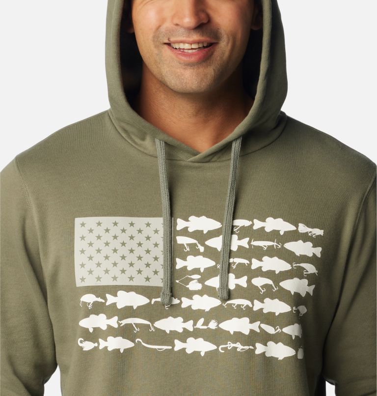 Columbia Men's PFG Fish Flag II Hoodie - XXL - Black