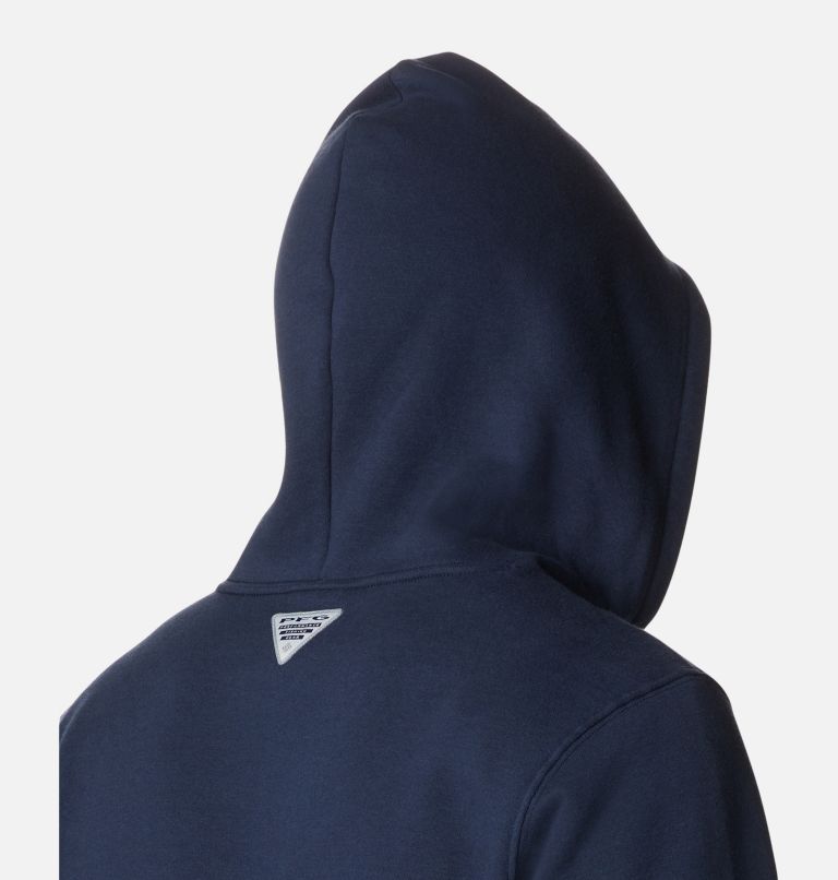 Men's PFG Fish Flag II Hoodie, Color: Collegiate Navy, White USA, image 5