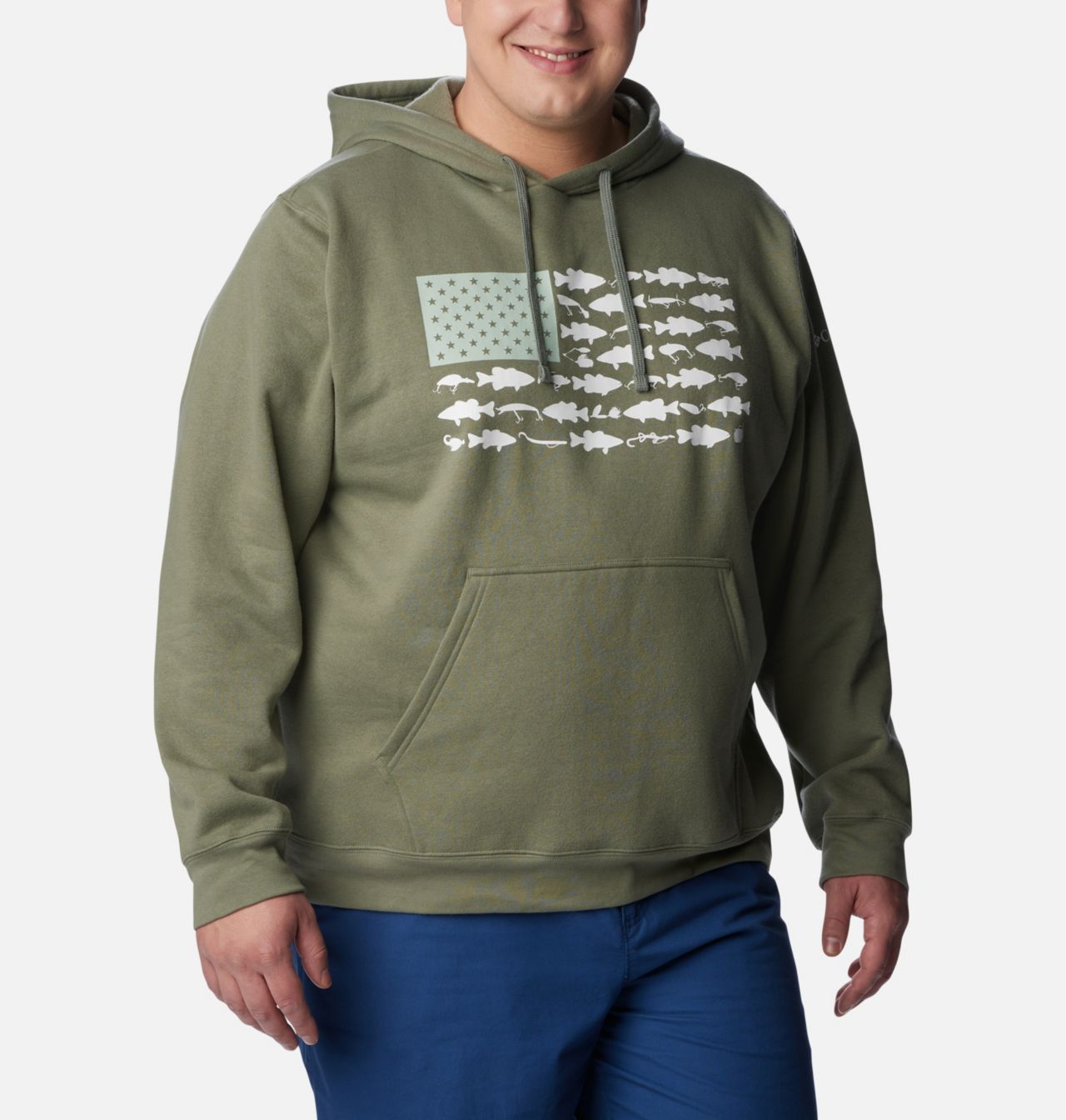 Men's PFG™ Fish Flag II Hoodie - Big 1