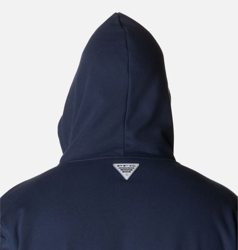 Men's PFG Fish Flag II Hoodie - Big, Color: Collegiate Navy, White USA, image 5