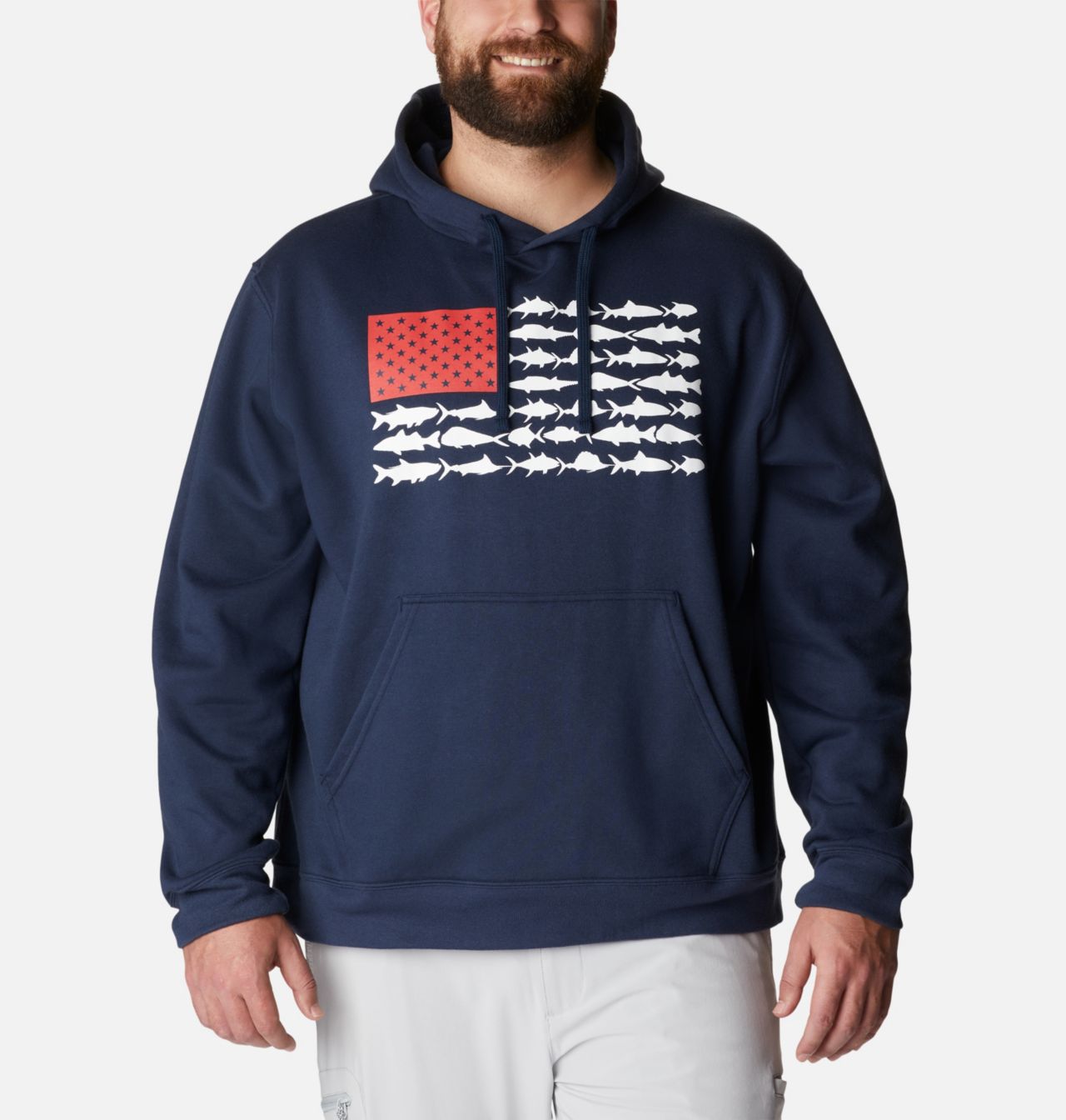 Men's PFG™ Fish Flag II Hoodie - Big 1