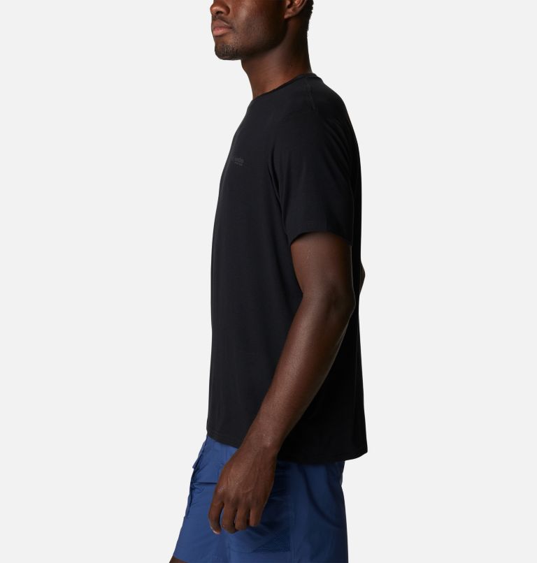 Men's PFG Triangle Fill Tech T-Shirt, Color: Black, Black PFG Camo, image 3