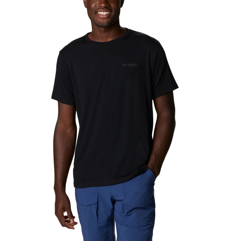 Men's PFG Triangle Fill Tech T-Shirt, Color: Black, Black PFG Camo, image 1