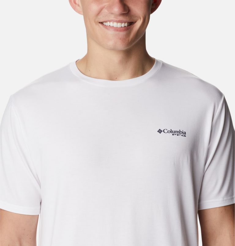 Columbia Men's PFG Triangle Fill Tech T-Shirt - XXL - White
