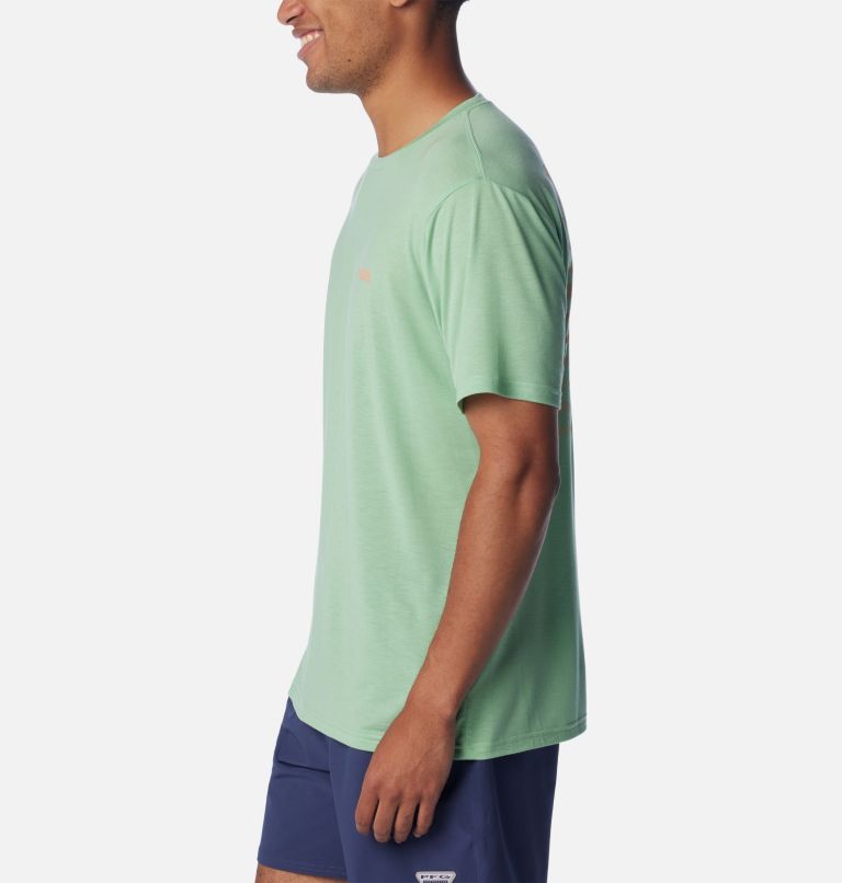 PFG Triangle Fill Tech Tee SS | 384 | S, Color: New Mint, Elements Graphic, image 3