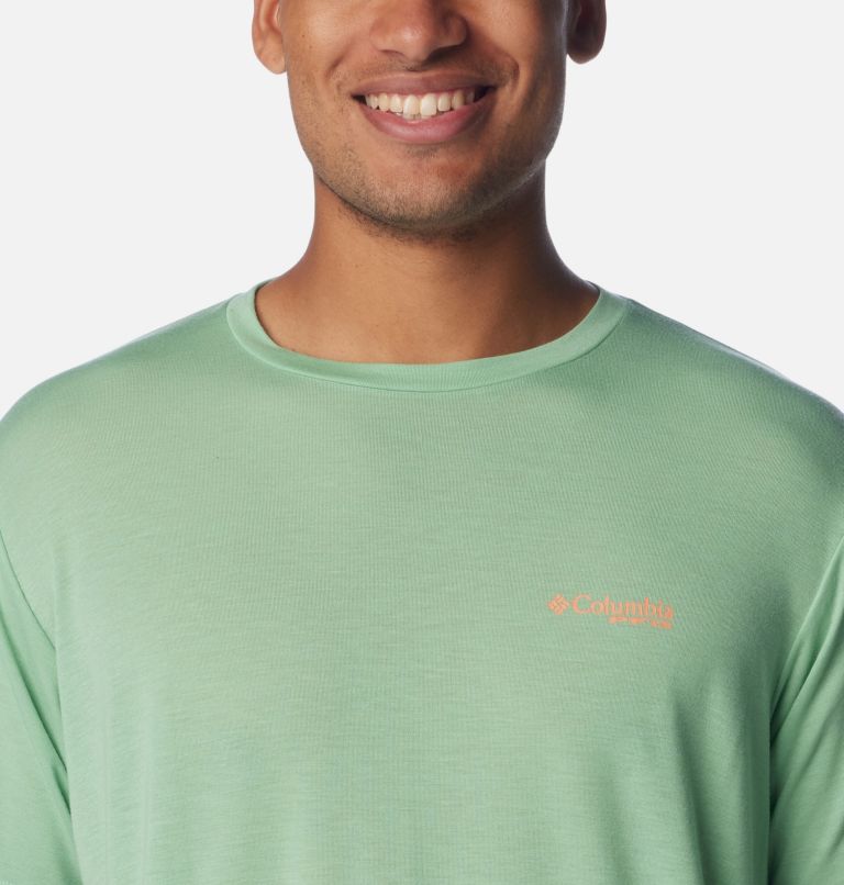 PFG Triangle Fill Tech Tee SS | 384 | S, Color: New Mint, Elements Graphic, image 4