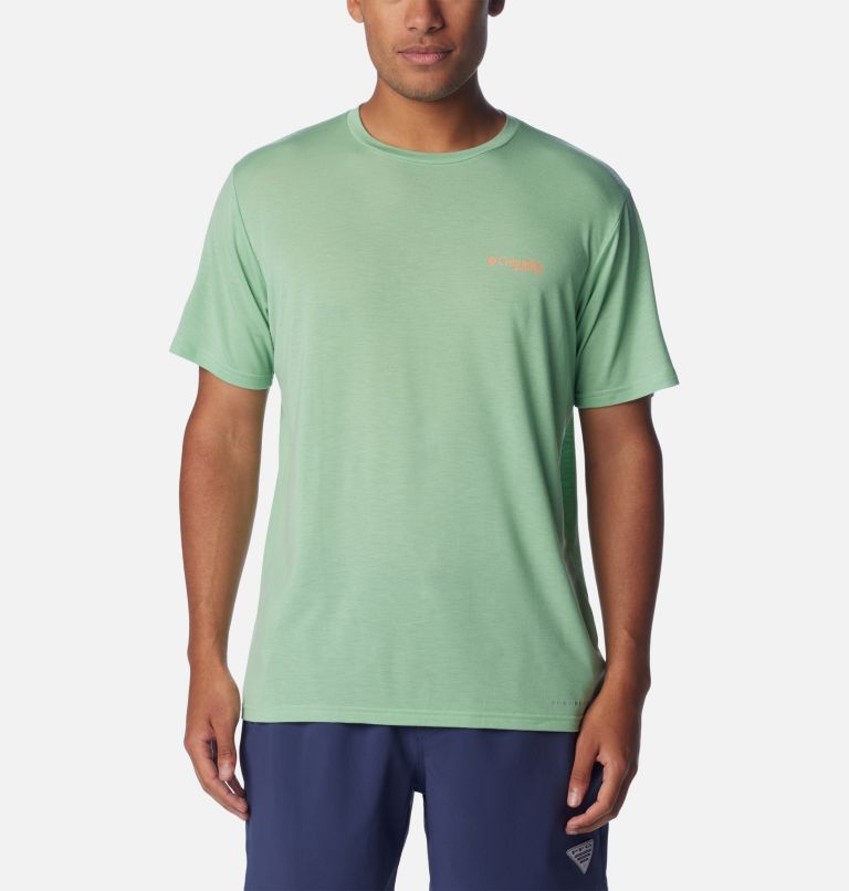 PFG Triangle Fill Tech Tee SS | 384 | S, Color: New Mint, Elements Graphic, image 2