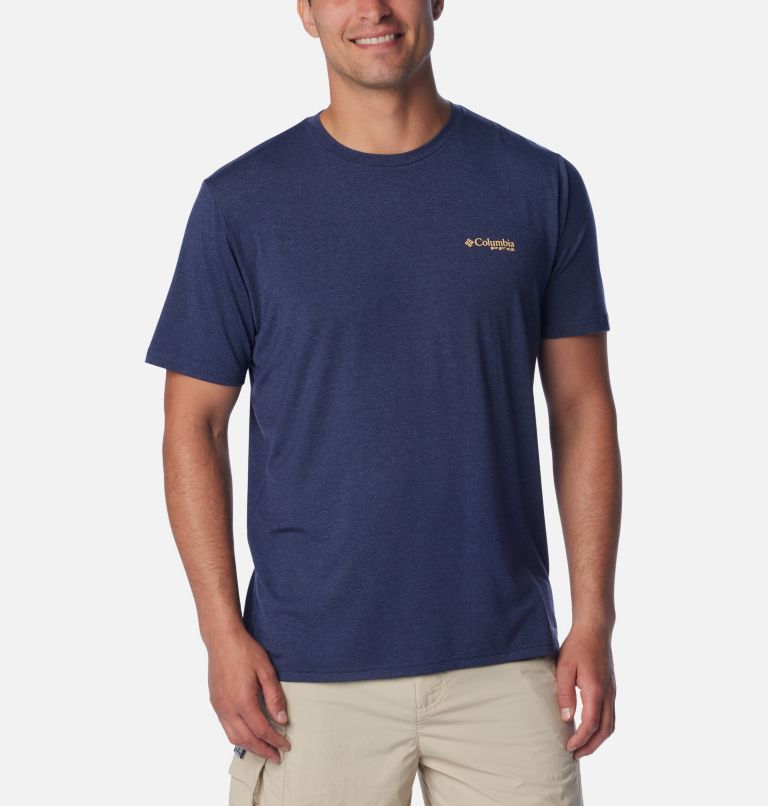 PFG Triangle Fill Technical T-Shirt für Männer, Color: Nocturnal, Elements Graphic, image 2
