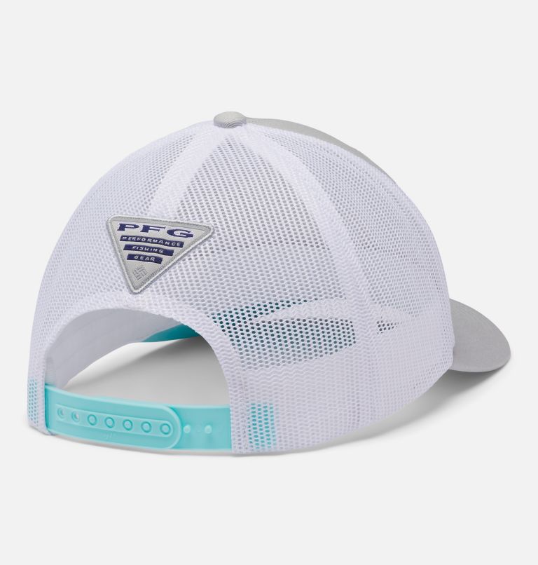 PFG Patch Mesh Snap Back - High | 019 | O/S, Color: Cool Grey, Redfish Triangle, image 2