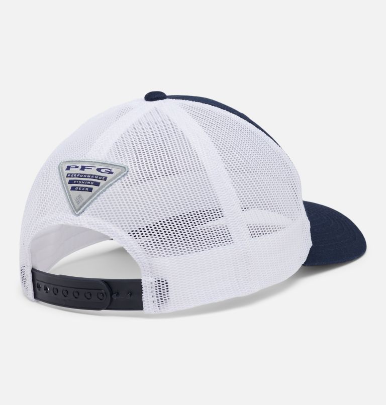 PFG Trucker Patch Snap Back | 464 | O/S, Color: Collegiate Navy, California License Plate, image 2