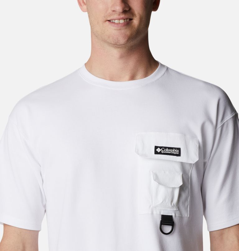 Chemise à manches courtes en tricot double Field Creek Homme, Color: White