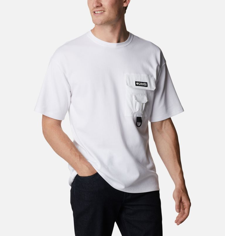 Thumbnail: Chemise à manches courtes en tricot double Field Creek Homme, Color: White, image 5