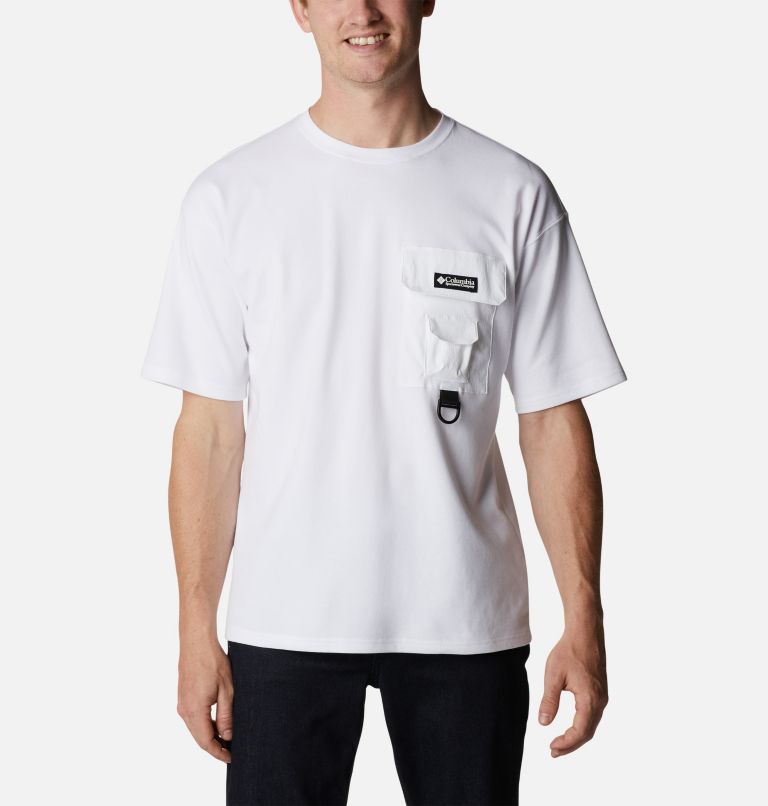 Chemise à manches courtes en tricot double Field Creek Homme, Color: White