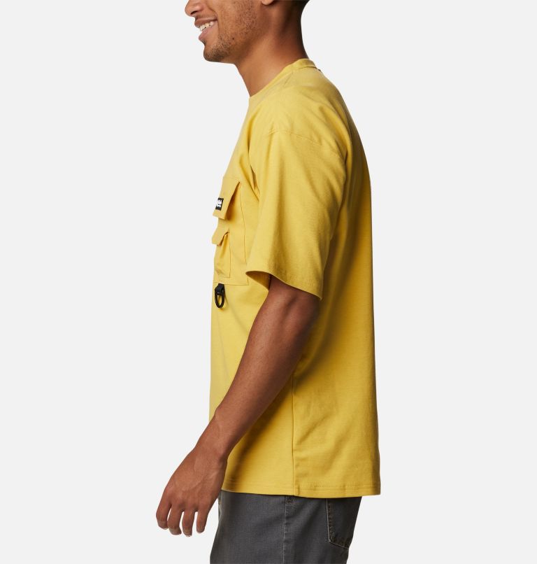 Thumbnail: Men's Field Creek Double Knit Short Sleeve Shirt, Color: Golden Nugget, image 3