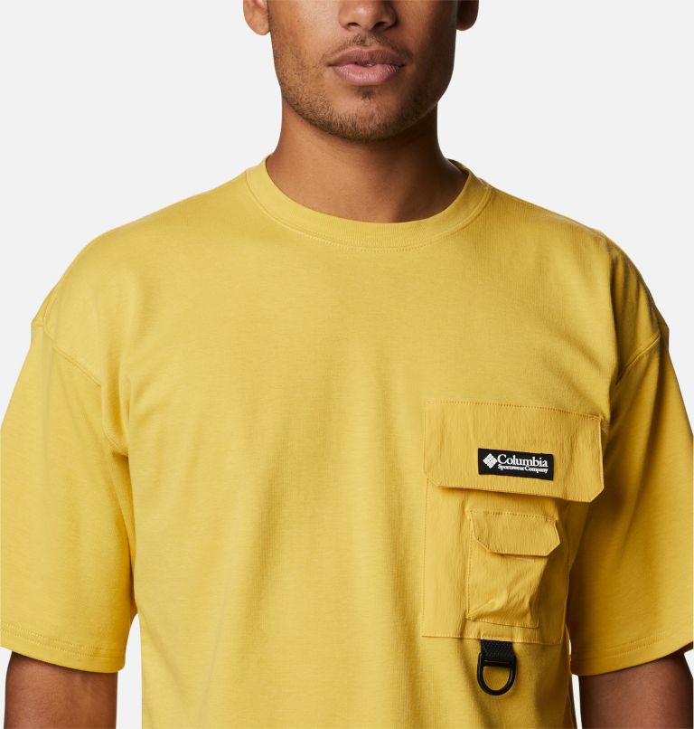 Men's Field Creek Double Knit Short Sleeve Shirt, Color: Golden Nugget, image 4