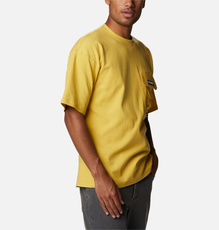 Men's Field Creek Double Knit Short Sleeve Shirt, Color: Golden Nugget, image 5