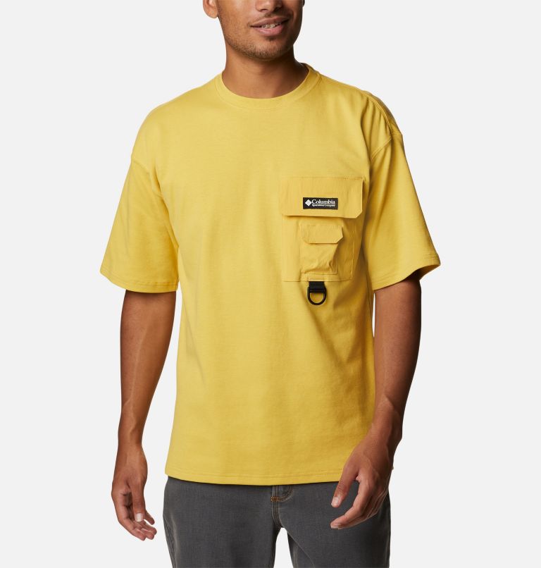 Men's Field Creek Double Knit Short Sleeve Shirt, Color: Golden Nugget, image 1