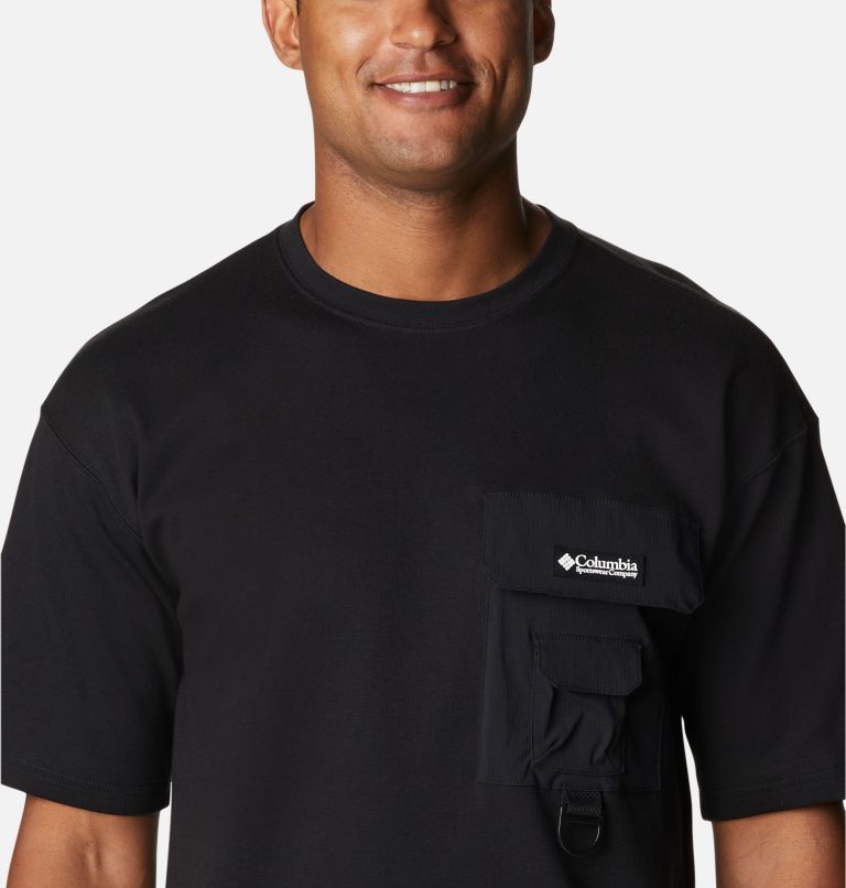 Thumbnail: Camiseta casual Field Creek para hombre, Color: Black, image 4
