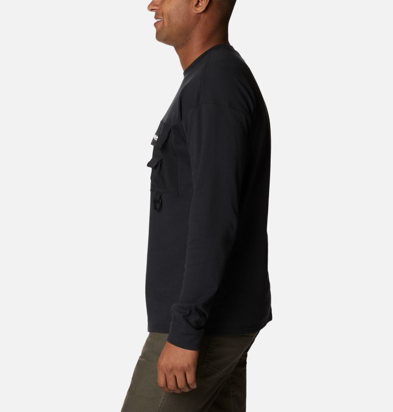Thumbnail: Men's Field Creek Double Knit Long Sleeve Shirt, Color: Black, image 3