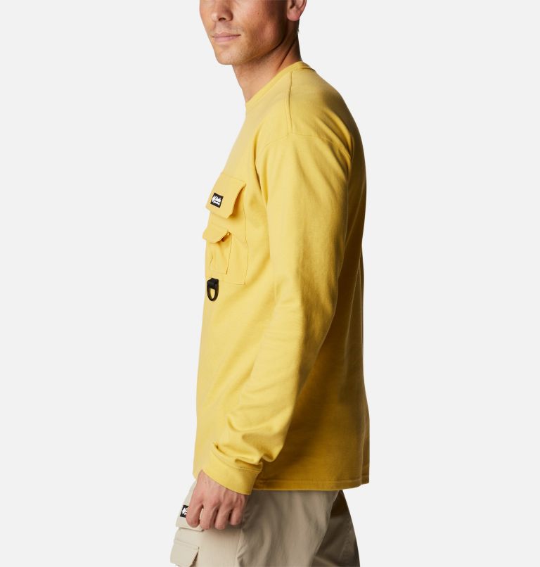 Men's Field Creek Double Knit Long Sleeve Shirt, Color: Golden Nugget, image 3