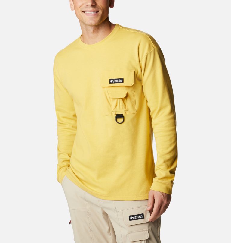 Thumbnail: Men's Field Creek Double Knit Long Sleeve Shirt, Color: Golden Nugget, image 5