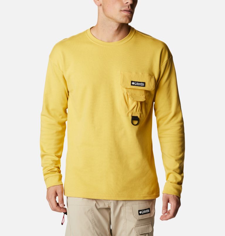 Men's Field Creek Double Knit Long Sleeve Shirt, Color: Golden Nugget, image 1