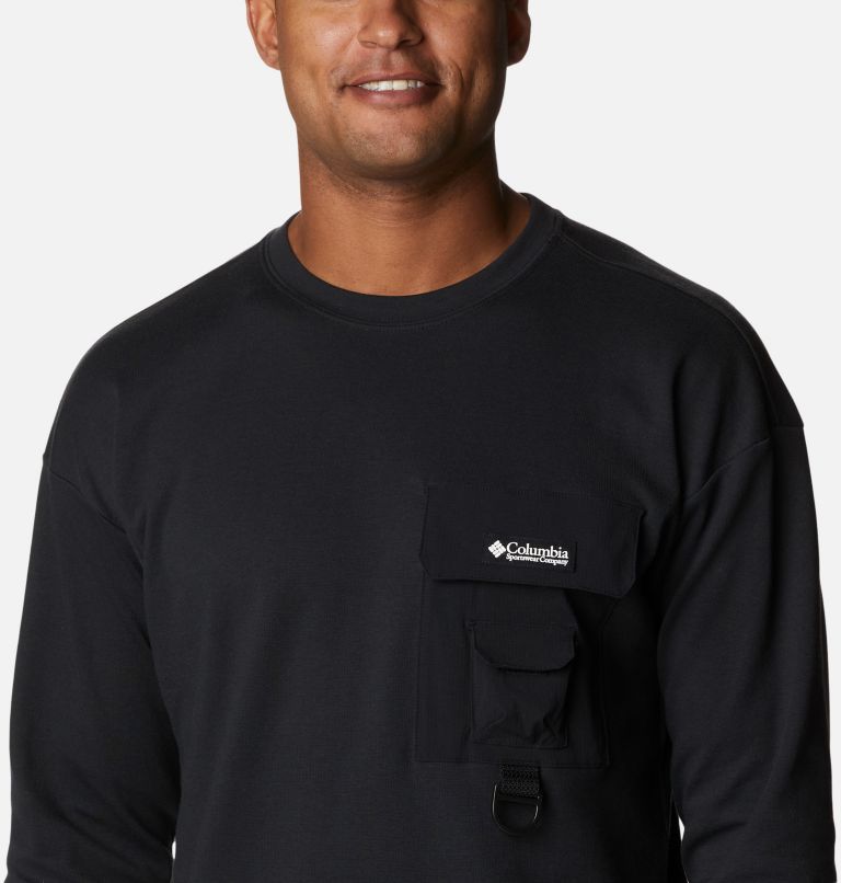 Camiseta casual de manga larga Field Creek para hombre, Color: Black, image 4