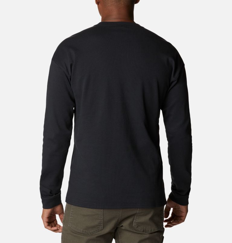 Camiseta casual de manga larga Field Creek para hombre, Color: Black, image 2