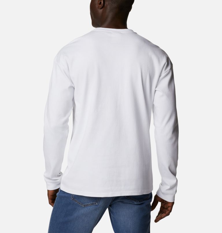 Camiseta casual de manga larga Field Creek para hombre, Color: White, image 2