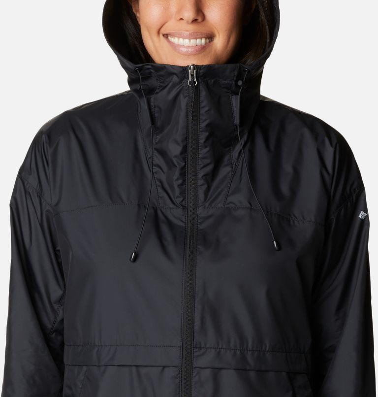 Thumbnail: Women's Alpine Chill Windbreaker Jacket, Color: Black, image 4