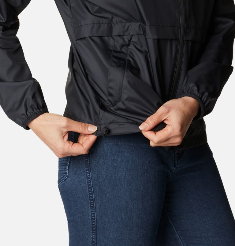 Women's Alpine Chill Windbreaker Jacket, Color: Black