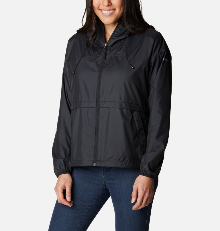 windbreaker jacket womens black