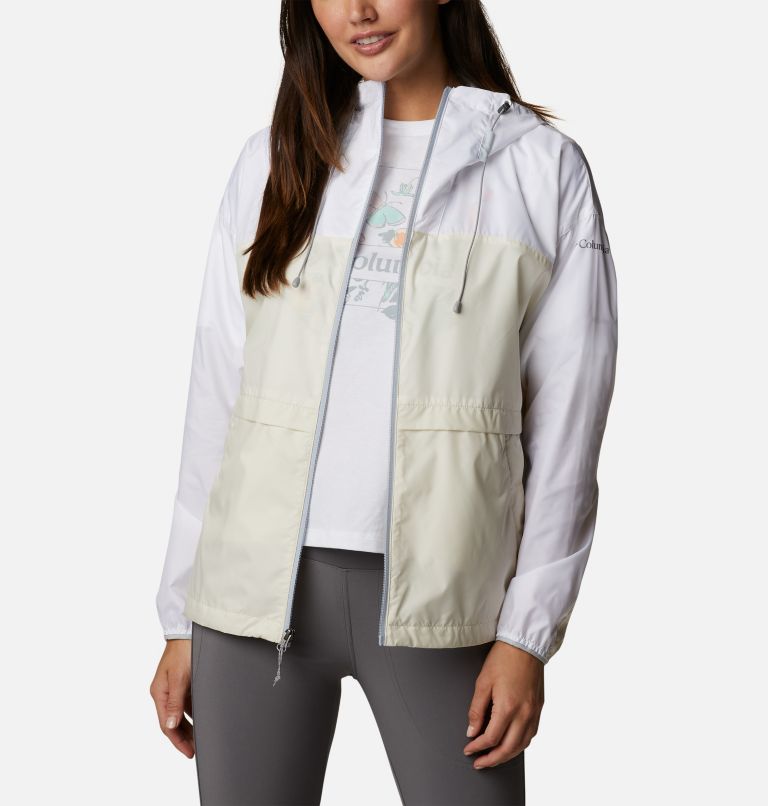 Women's Alpine Chill Windbreaker Jacket, Color: White, Chalk, Cirrus Grey, image 7